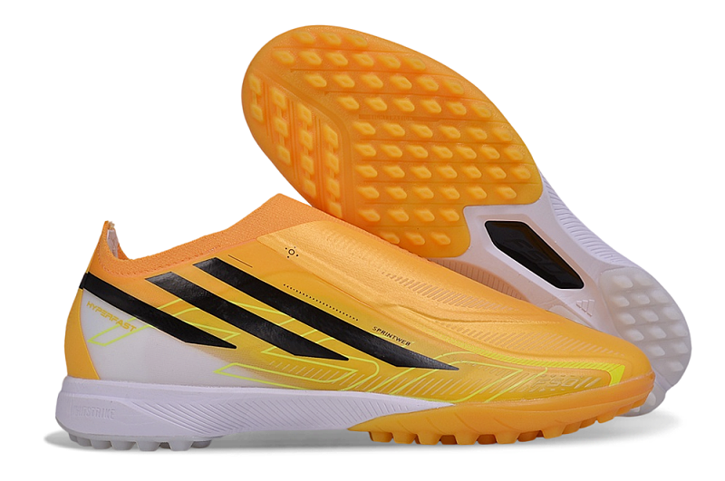 (到货36-45）阿迪达斯F50无鞋带全针织防水TF足球鞋adidas F50 Elite Laceless TF 36-45