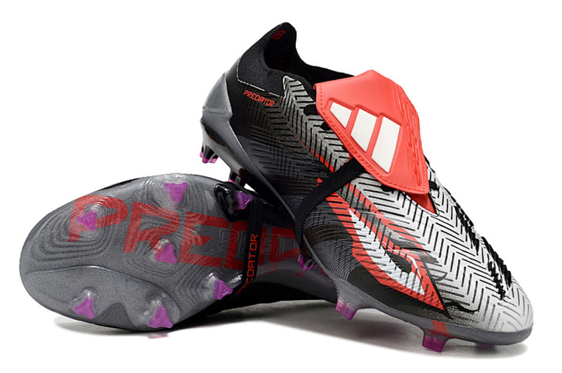 （到货36-45）阿迪达斯猎鹰24全针织有鞋带高帮FG足球鞋PREDATOR ACCURACY FG BOOTS39-45