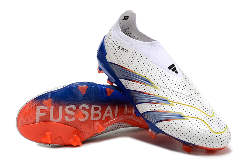 （到货39-45）阿迪达斯猎鹰24全针织无鞋带高帮FG足球鞋PREDATOR ACCURACY+ FG BOOTS39-45