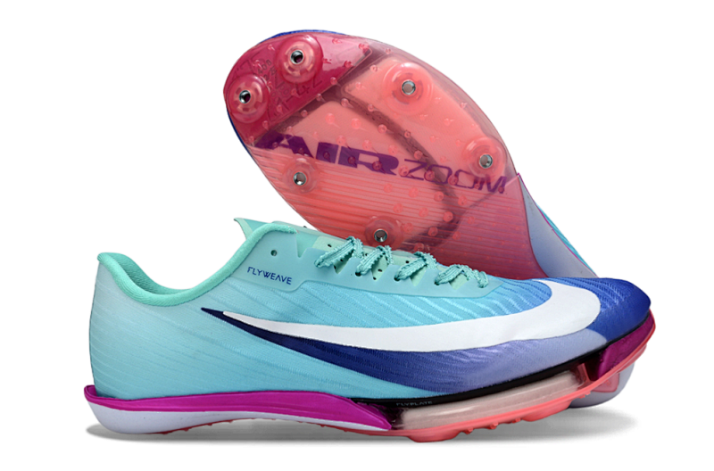 （到货36-44）耐克巴黎新款针织气垫蔷薇紫男女短跑钉鞋Nike Air Zoom Maxfly二代 36-44