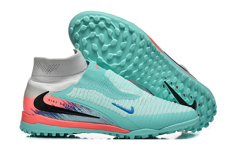 （到货39-45）耐克高帮幻影GX III白金色双层防水鱼丝全针织TF足球鞋Nike Phantom GX III Elite TF39-45