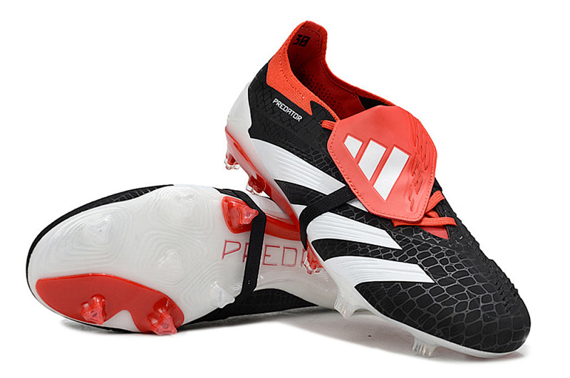 （到货39-45）阿迪达斯猎鹰24全针织有鞋带高帮FG足球鞋PREDATOR ACCURACY FG BOOTS39-45