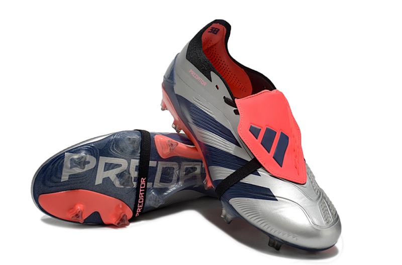 （到货39-45）阿迪达斯猎鹰24全针织无鞋带高帮FG足球鞋PREDATOR ACCURACY+ FG BOOTS39-45