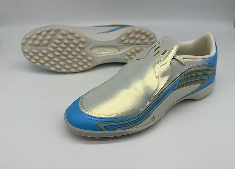 （到货36-45）阿迪达斯F50特别版无鞋带全针织防水碎钉足球鞋adidas F50 Elite Laceless TF36-45