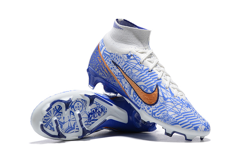 （到货）耐克刺客十五代高帮白兰气垫全针织防水FG足球鞋Nike Air Zoom Mercurial Superfly IX Elite FG 39-4