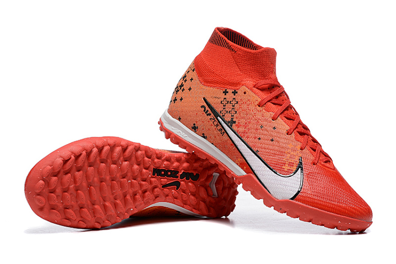 （到货）耐克刺客十五代高帮全针织防水MD加气垫草钉足球鞋Nike Superfly 8 Academy TF39-45
