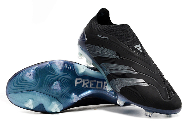 （到货39-45）阿迪达斯猎鹰24全针织无鞋带高帮FG足球鞋PREDATOR ACCURACY+ FG BOOTS39-45
