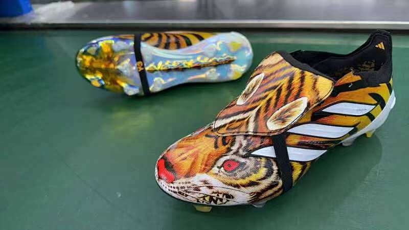 （到货39-45）阿迪达斯猎鹰26代针织反舌 滴塑鞋面 SG足球鞋Adidas 26 Predator Elite Tongue SG SIZE：39-45