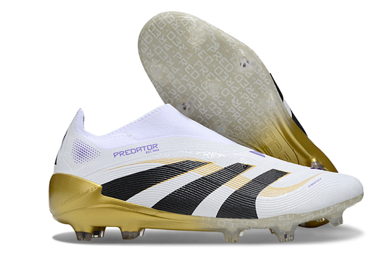 （到货36-45）阿迪达斯猎鹰25代全针织有鞋带FG足球鞋PREDATOR ACCURACY+ FG BOOTS 36-45